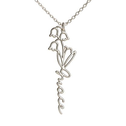 Collier Prénom & Fleur de Naissance