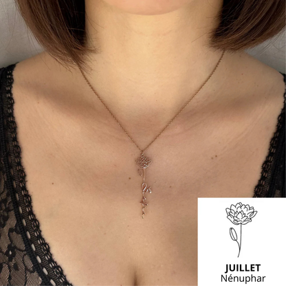 Collier Prénom & Fleur de Naissance